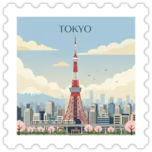 Tokyo stamp