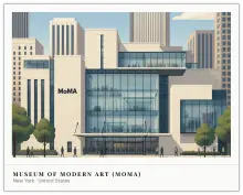 Museum of Modern Art (MoMA) stamp